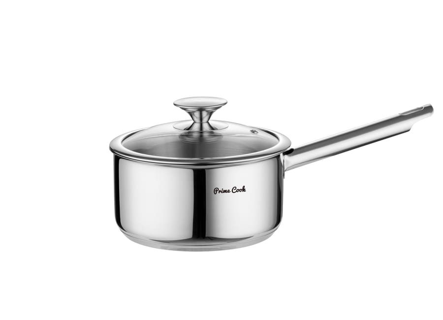 Multi-ply stainless steel saucepan